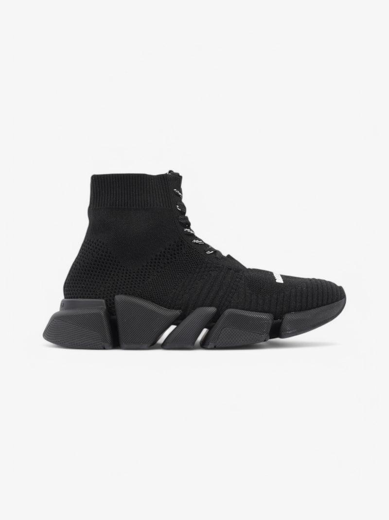  Balenciaga Speed 2.0 Lace Up Black / White Cotton EU 37 UK 4