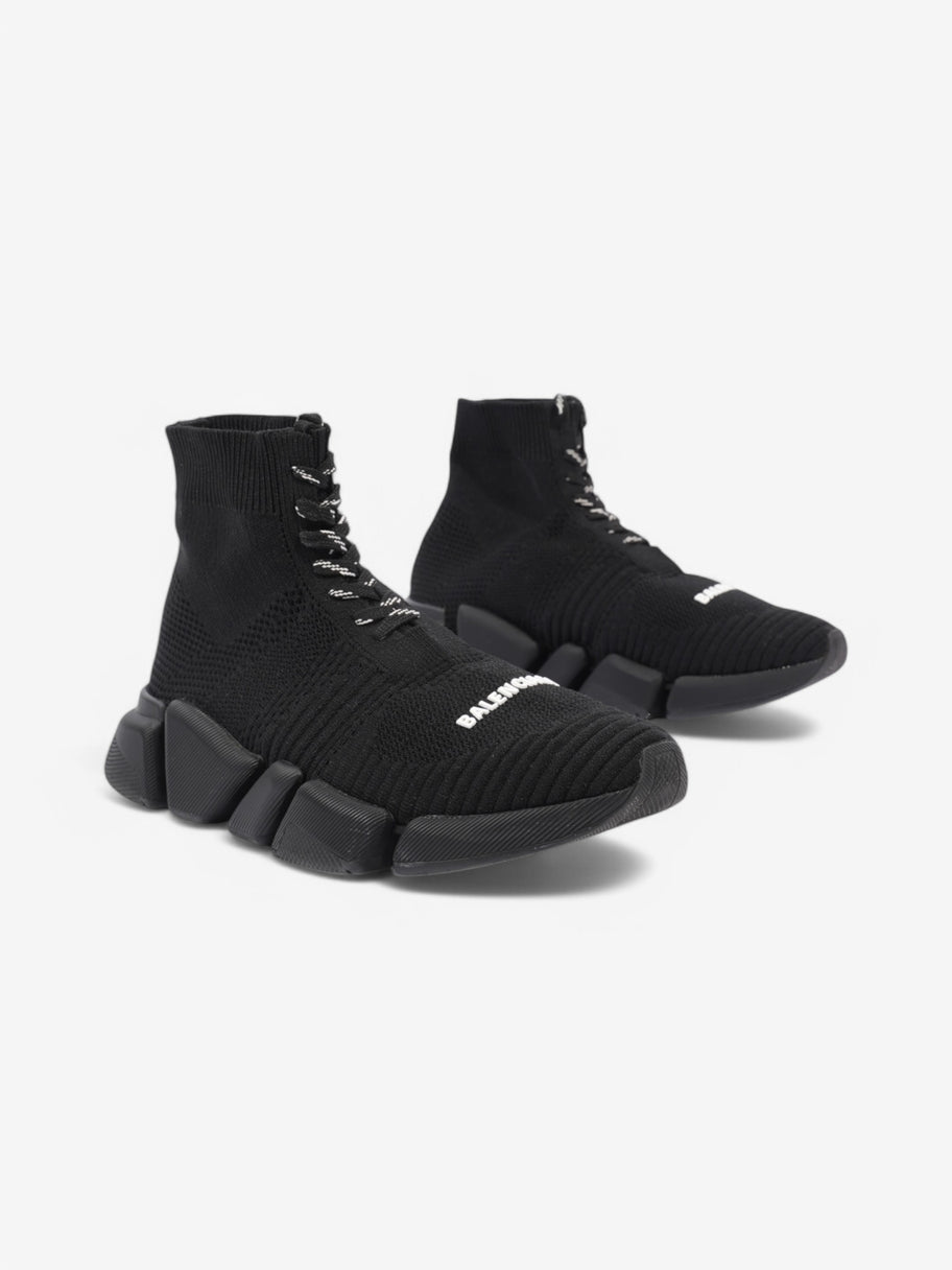 Balenciaga Speed 2.0 Lace Up Black / White Cotton EU 37 UK 4 Image 2