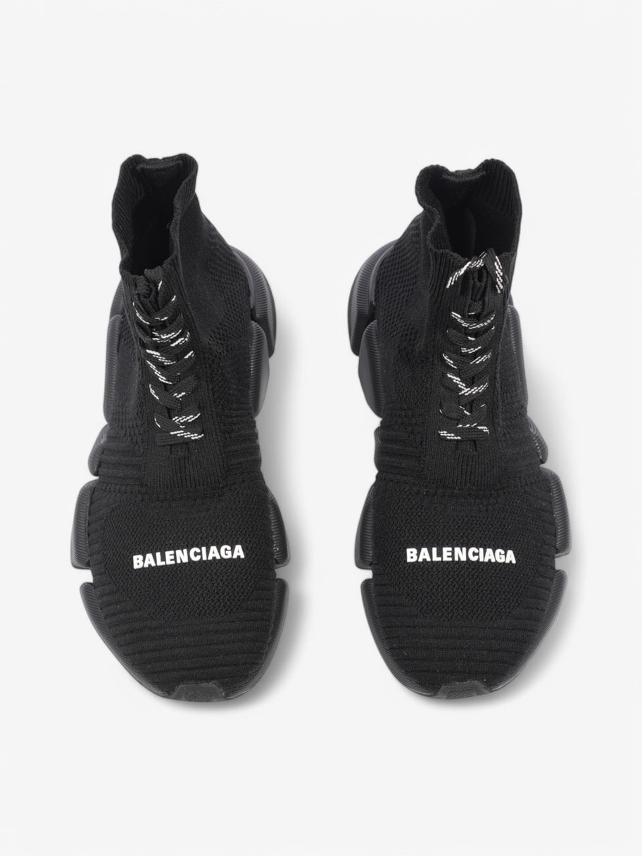 Balenciaga Speed 2.0 Lace Up Black / White Cotton EU 37 UK 4 Image 8