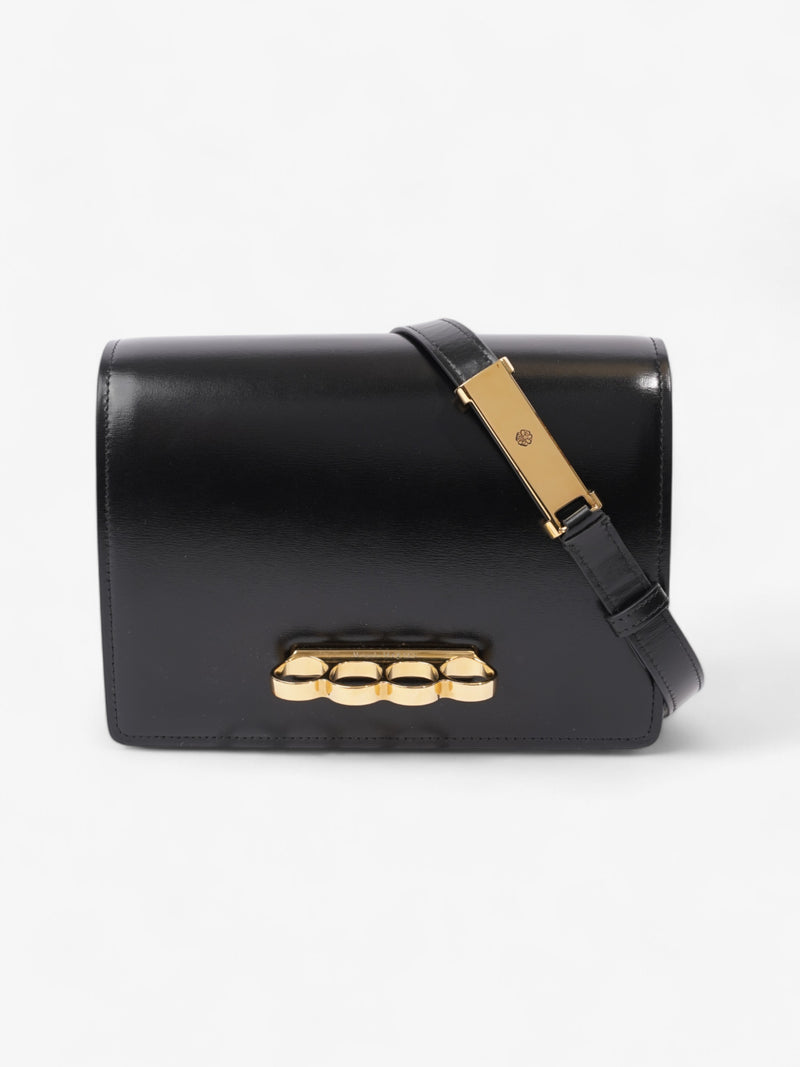  Alexander McQueen The Four Ring Bag Black Leather