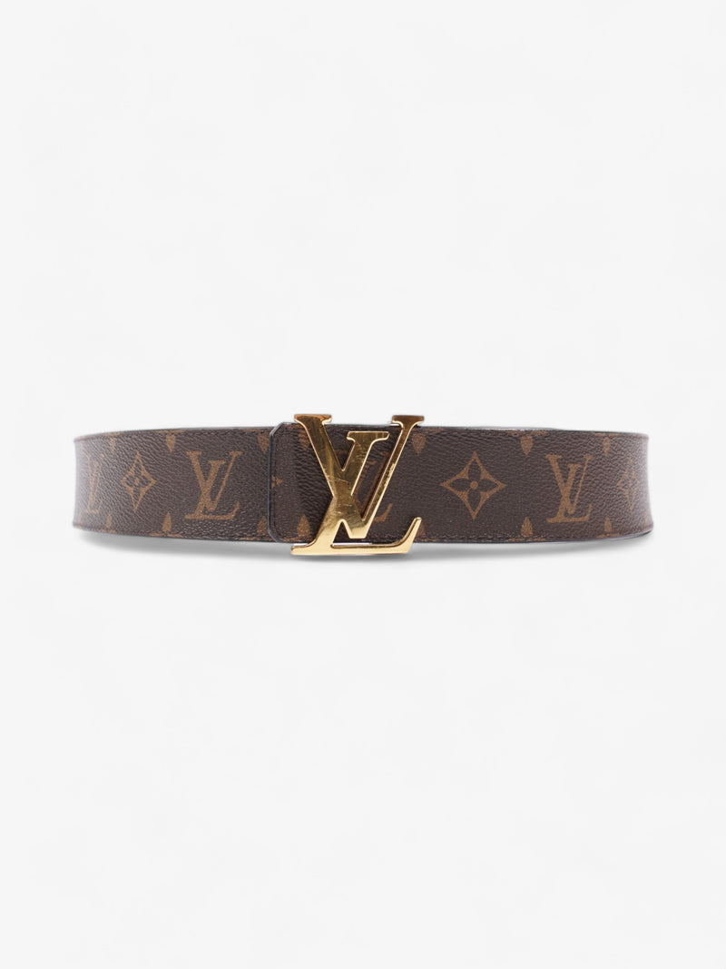  Louis Vuitton LV Reversible Belt Monogram / Black Coated Canvas 90cm 36