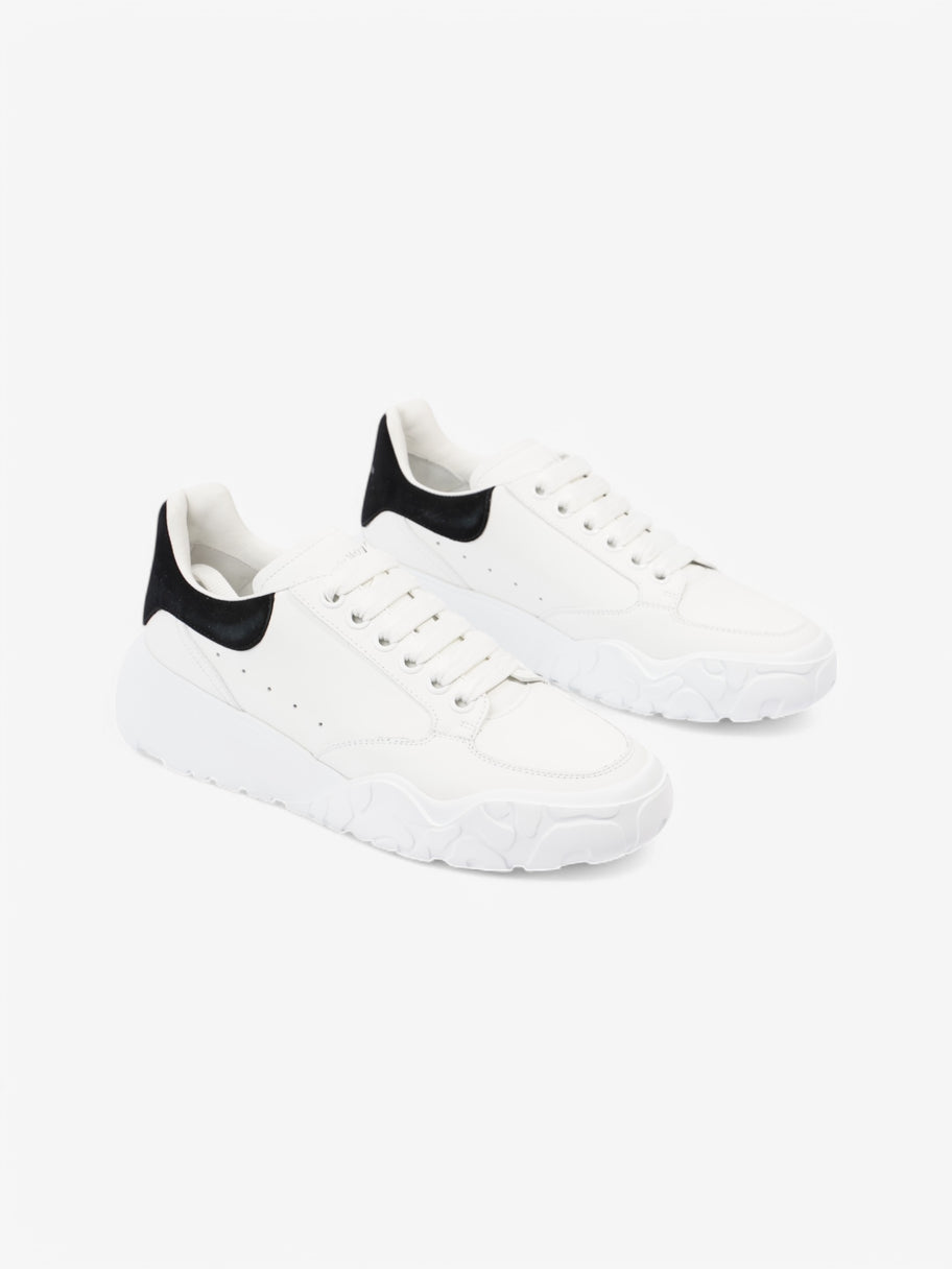 Alexander McQueen Oversized Court Sneakers White  / Black Tab Leather EU 39.5 UK 6.5 Image 2