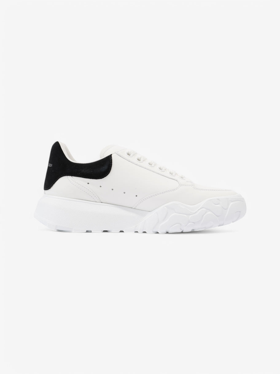 Alexander McQueen Oversized Court Sneakers White  / Black Tab Leather EU 39.5 UK 6.5 Image 4