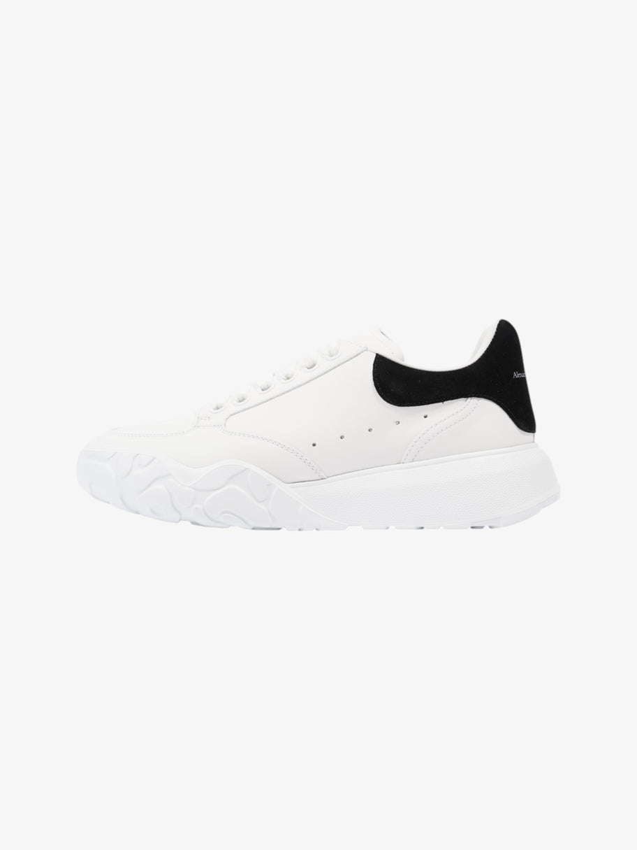 Alexander McQueen Oversized Court Sneakers White  / Black Tab Leather EU 39.5 UK 6.5 Image 5