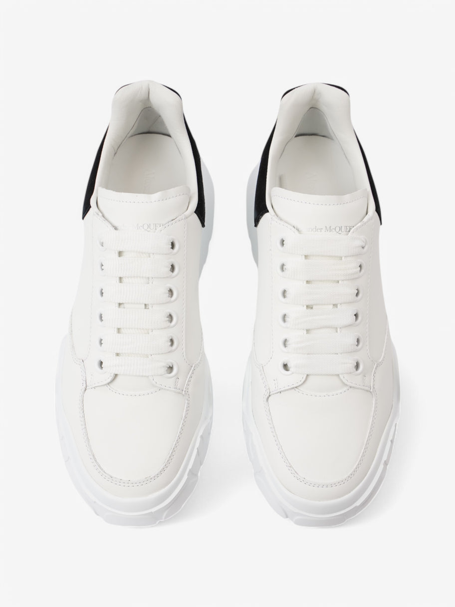 Alexander McQueen Oversized Court Sneakers White  / Black Tab Leather EU 39.5 UK 6.5 Image 8