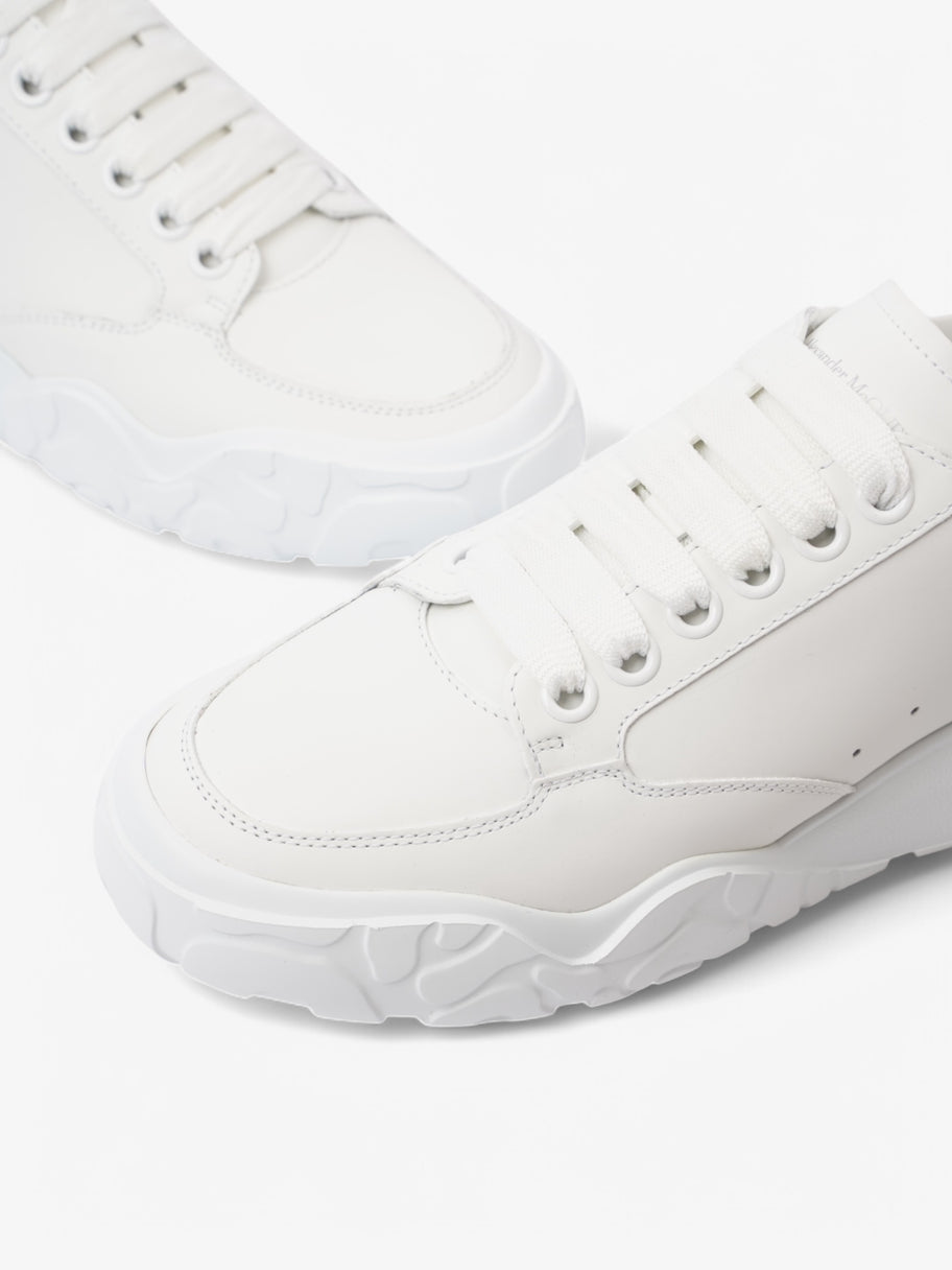 Alexander McQueen Oversized Court Sneakers White  / Black Tab Leather EU 39.5 UK 6.5 Image 9