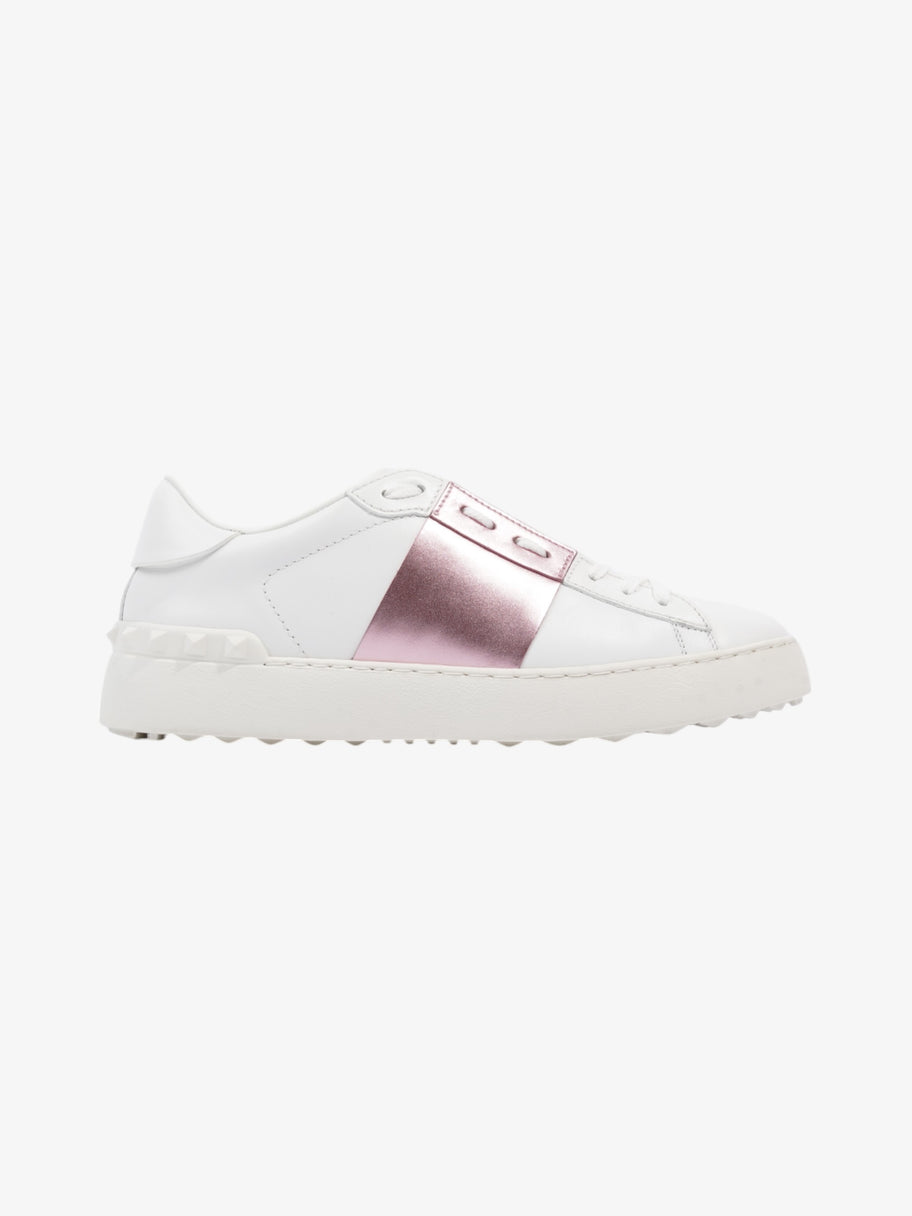 Valentino Open Sneakers White  / Pink Leather EU 39 UK 6 Image 1