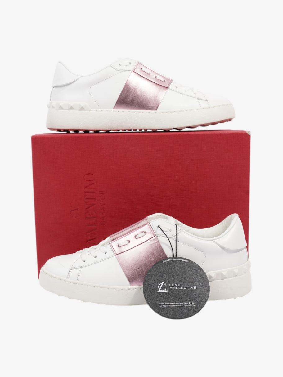 Valentino Open Sneakers White  / Pink Leather EU 39 UK 6 Image 10