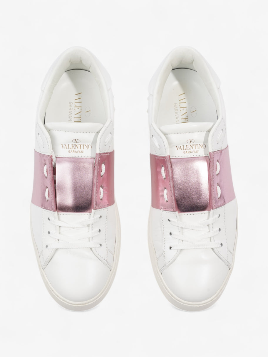Valentino Open Sneakers White  / Pink Leather EU 39 UK 6 Image 8