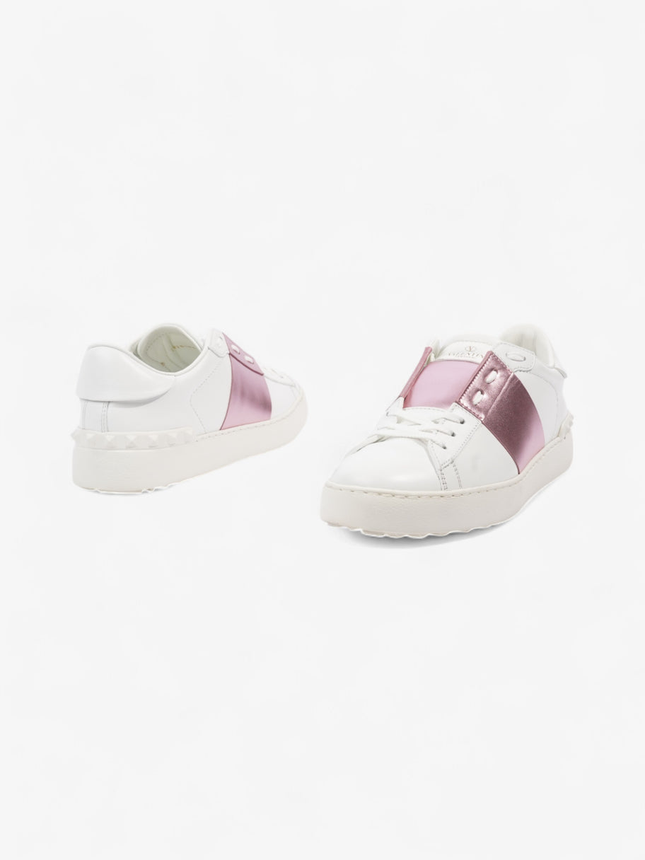 Valentino Open Sneakers White  / Pink Leather EU 39 UK 6 Image 9