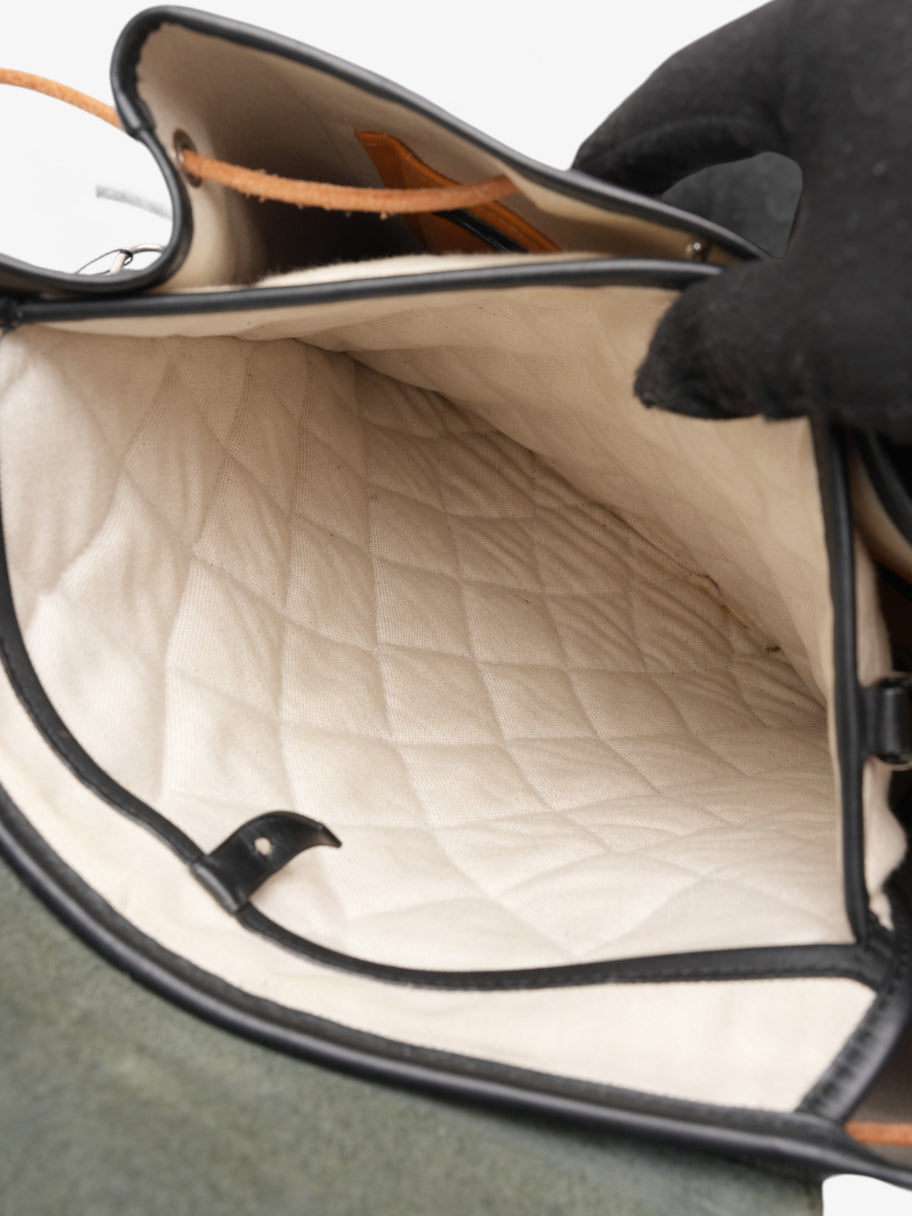 Goyard Alpin Black / Orange Calfskin Leather MM Image 10