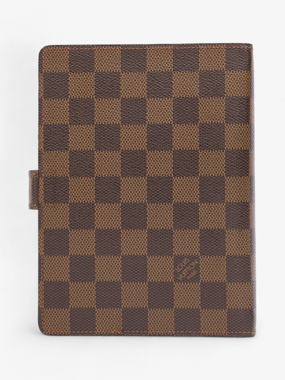 Louis Vuitton Agenda Cover Damier Ebene / Gold Coated Canvas Medium Image 3