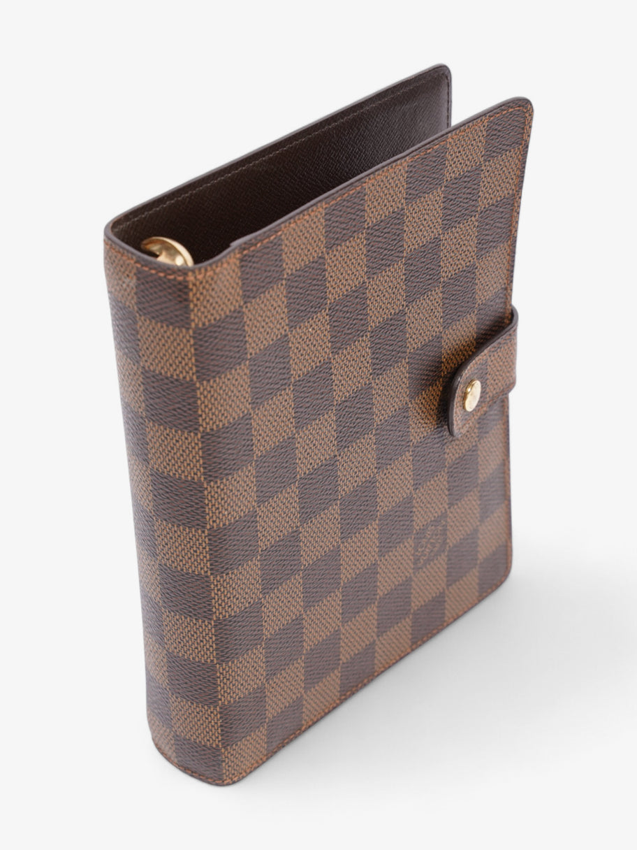 Louis Vuitton Agenda Cover Damier Ebene / Gold Coated Canvas Medium Image 4