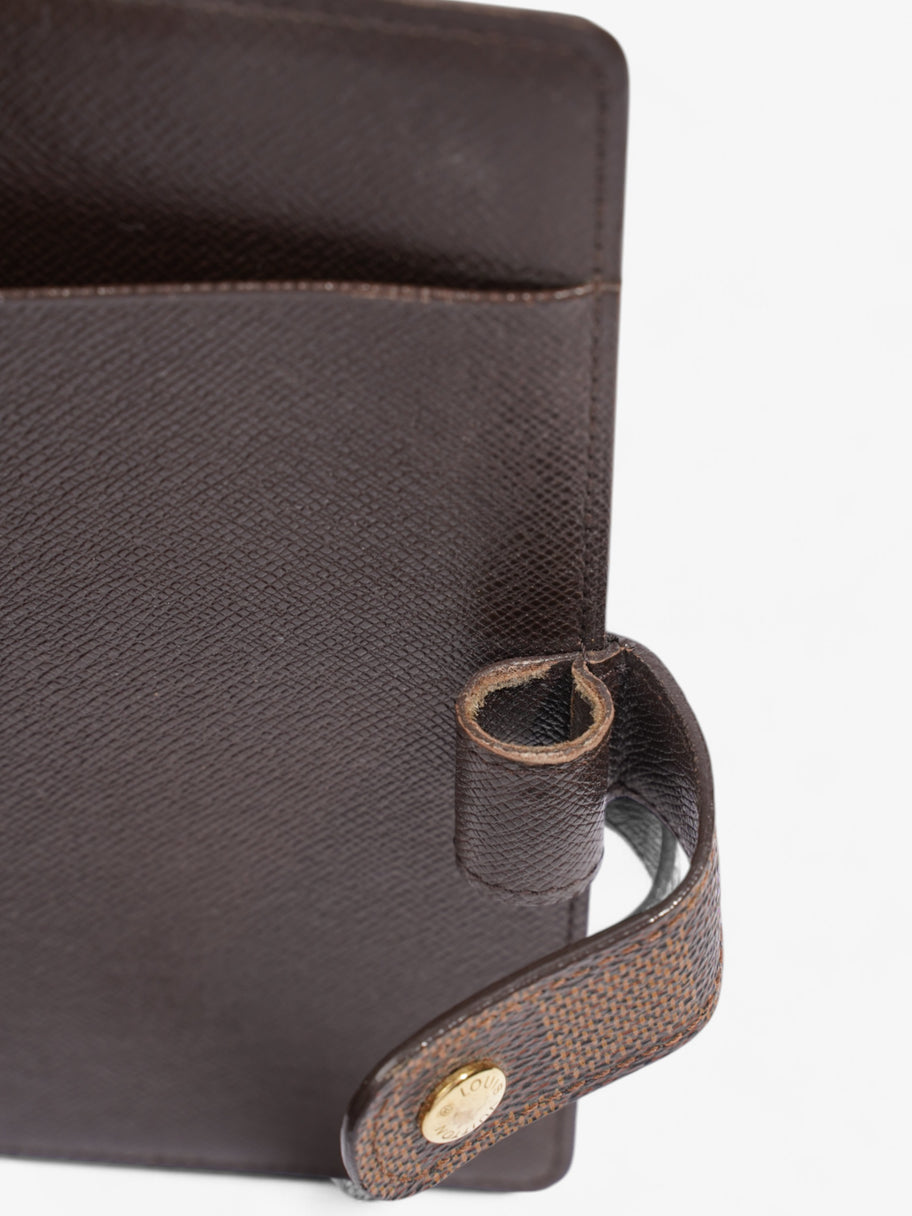 Louis Vuitton Agenda Cover Damier Ebene / Gold Coated Canvas Medium Image 6