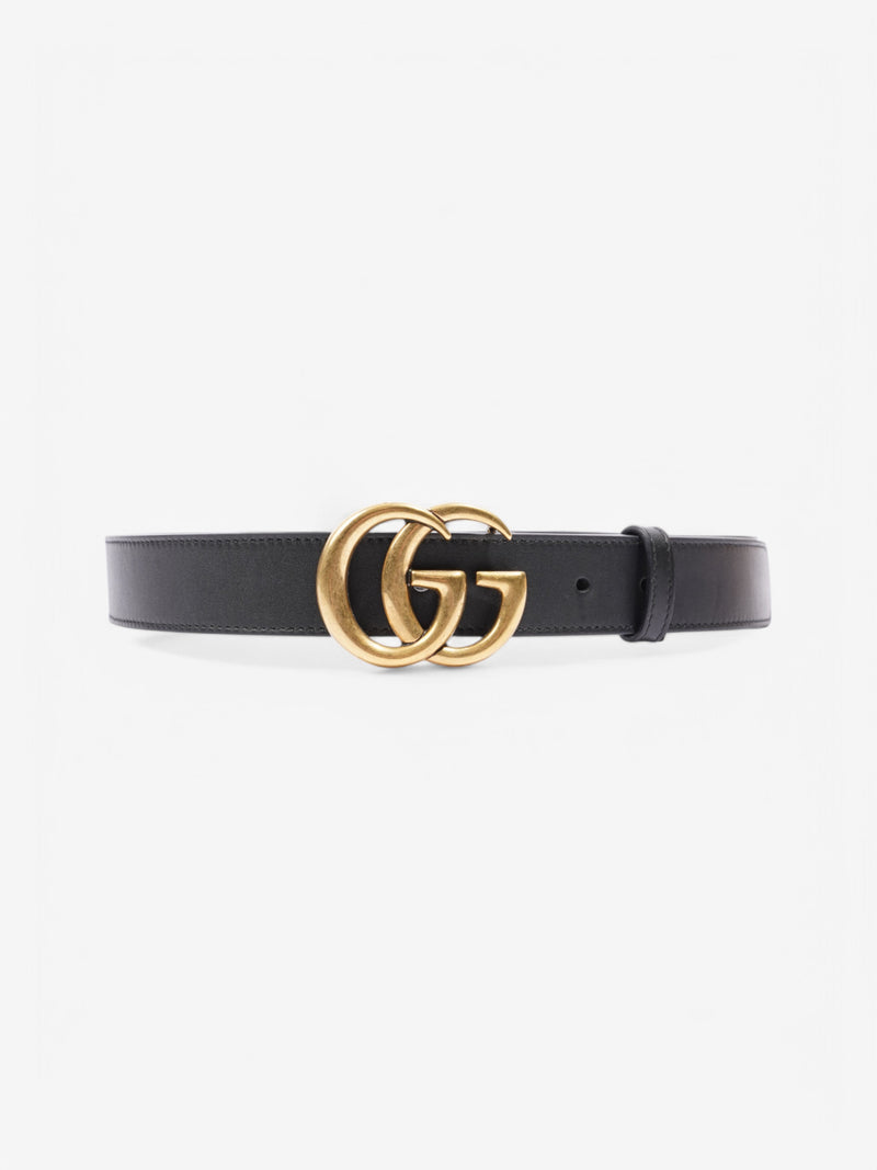  Gucci GG Belt Black Leather