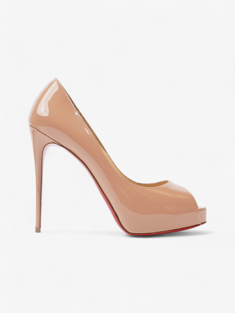  Christian Louboutin Very Prive  120 Nude Patent Leather EU 38 UK 5