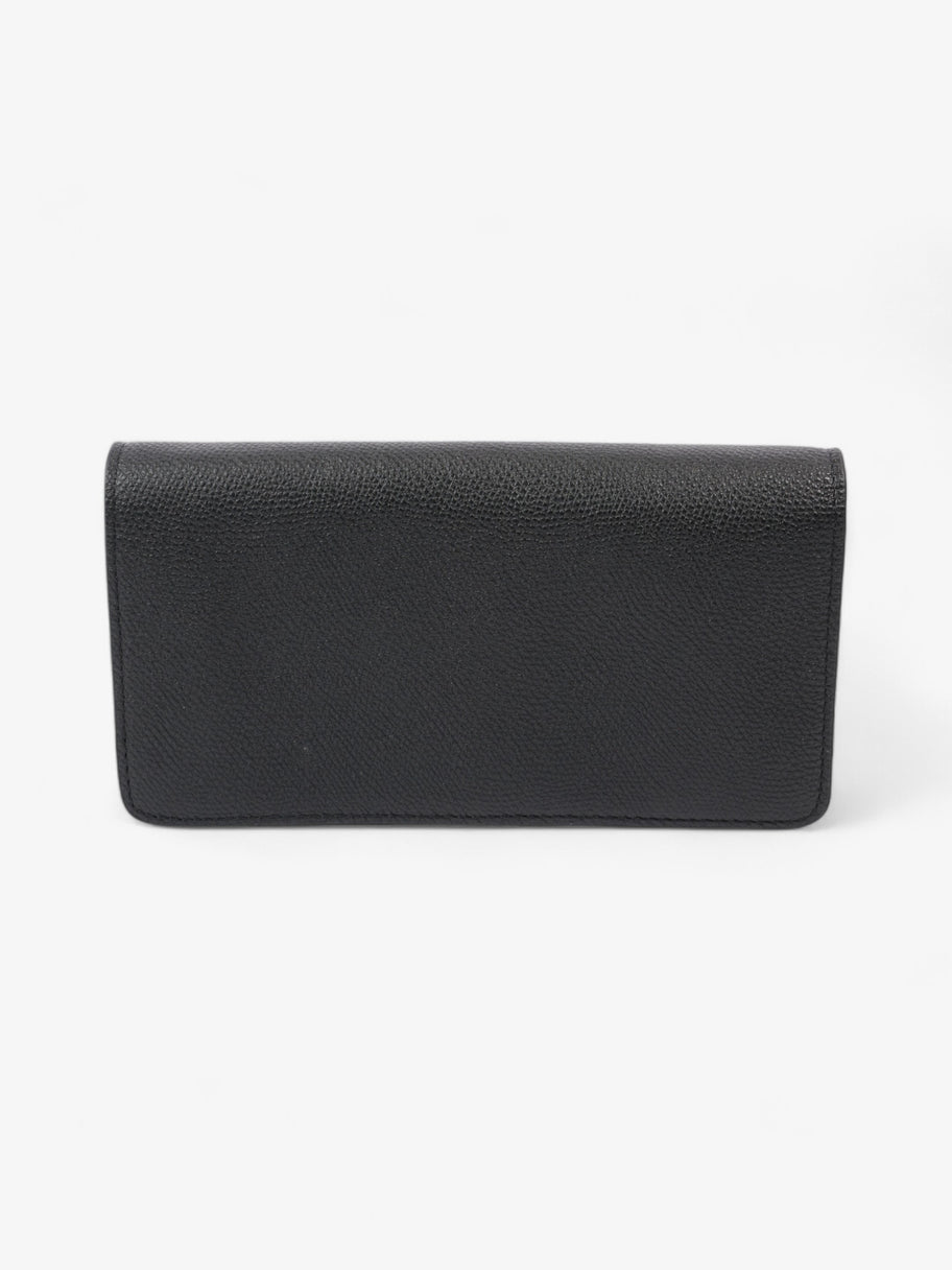 Valentino VLogo Signature Chain Wallet Black Leather Image 4