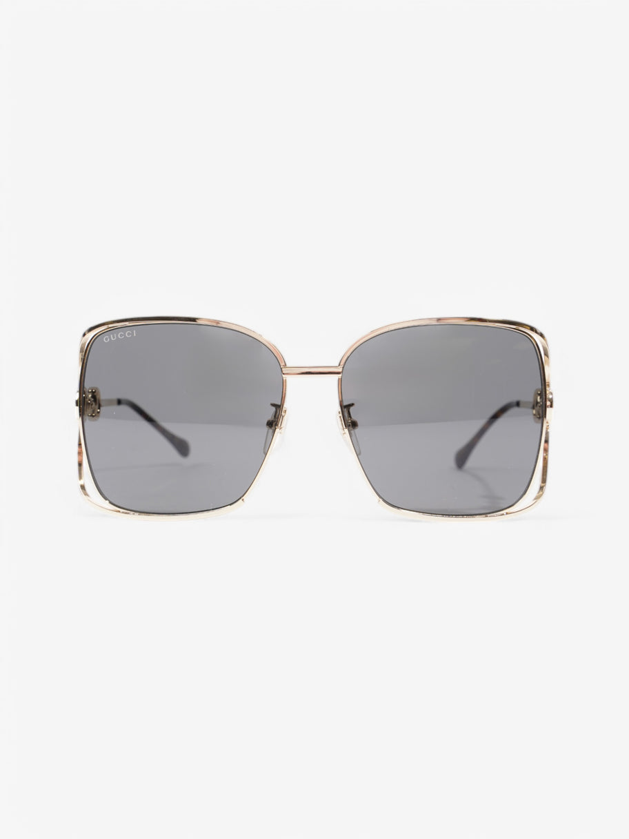 Gucci Gucci sunglasses Gold / Brown Base Metal Image 1