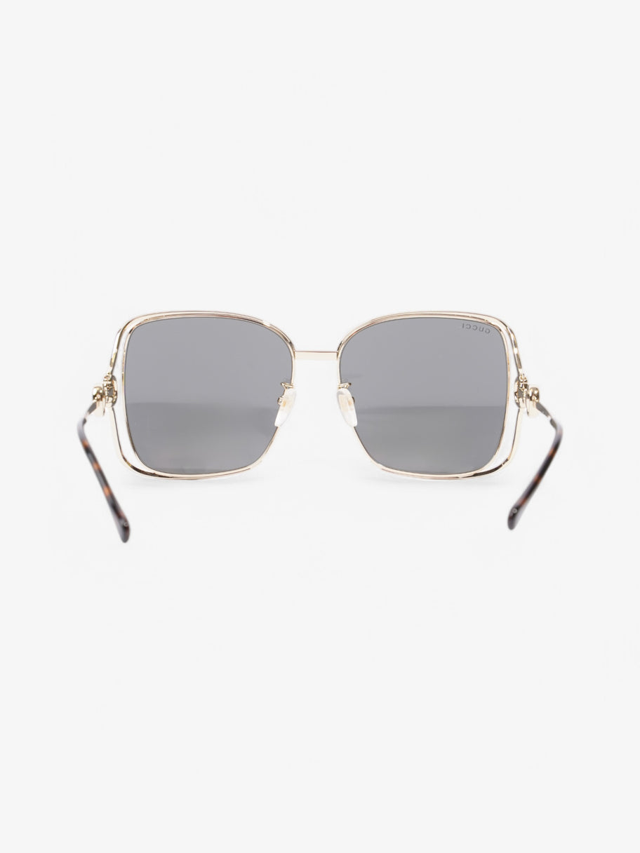 Gucci Gucci sunglasses Gold / Brown Base Metal Image 3