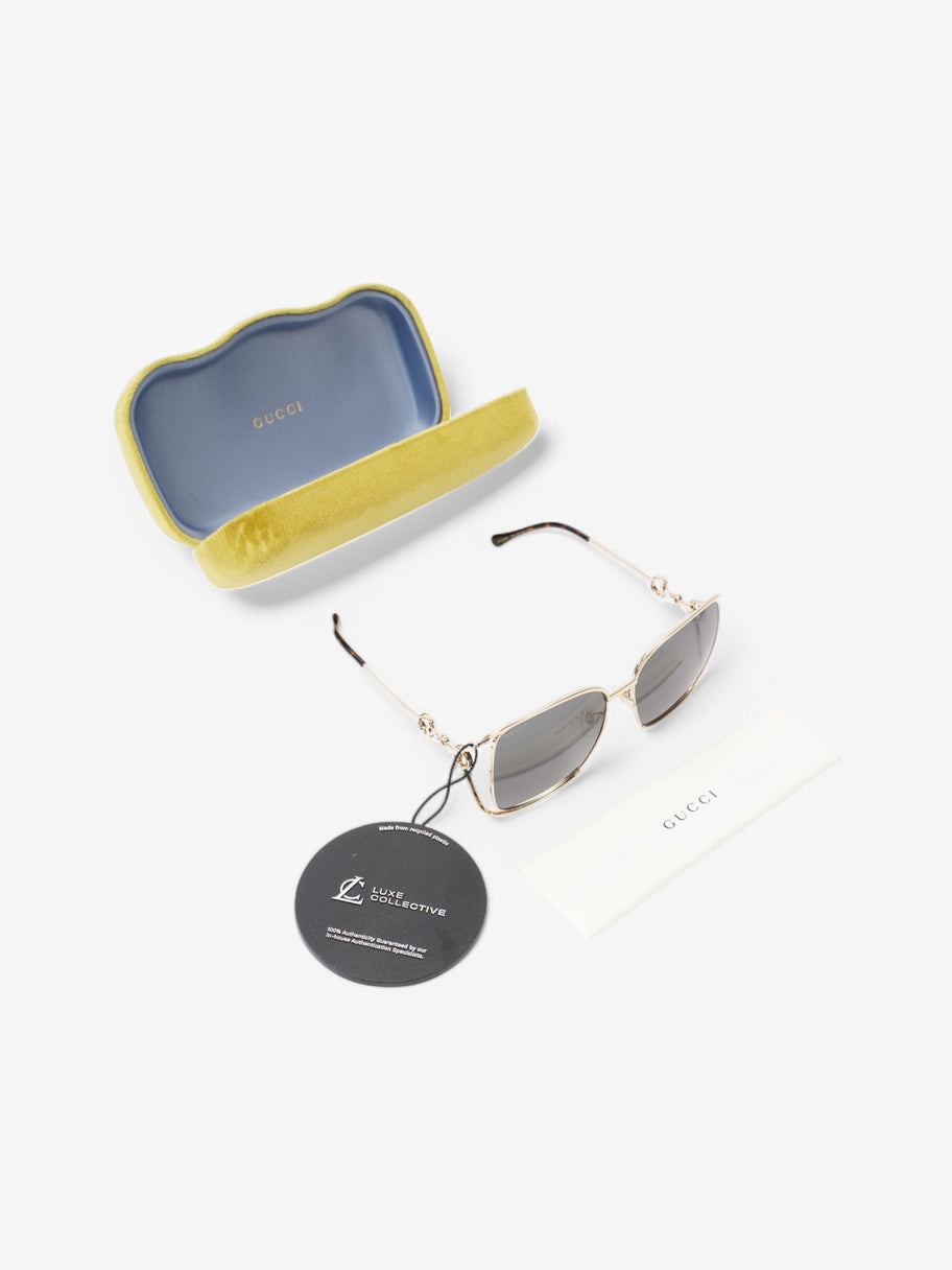 Gucci Gucci sunglasses Gold / Brown Base Metal Image 7