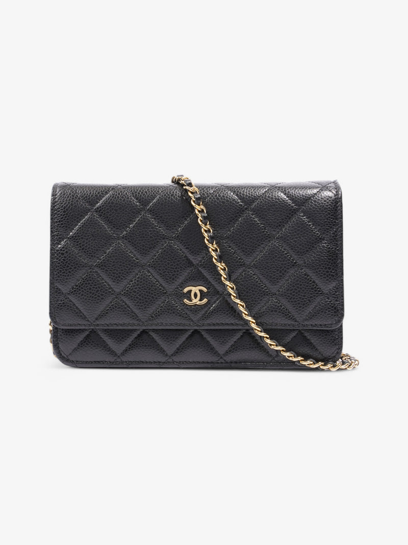  Chanel CC Wallet On Chain Black Leather