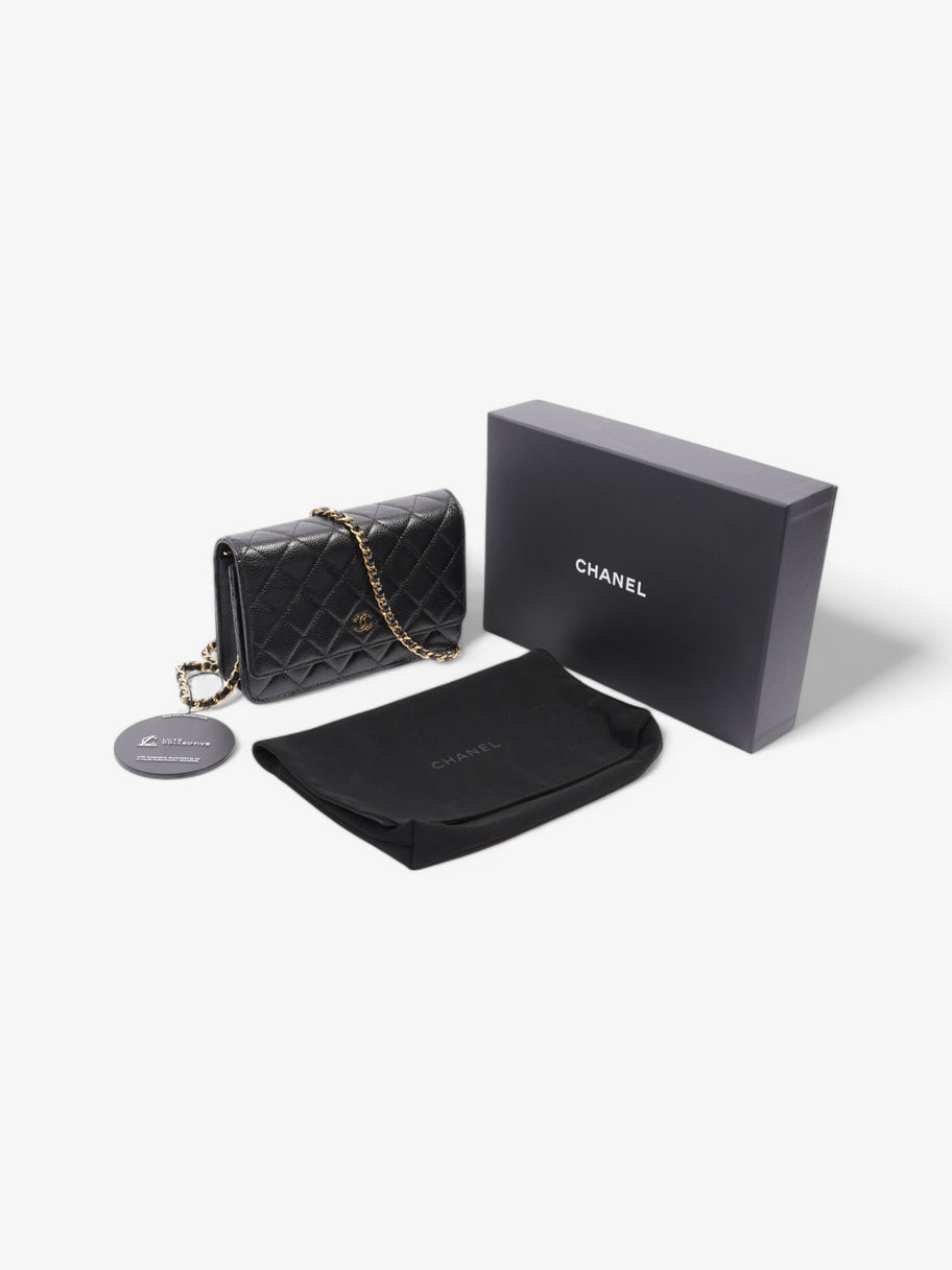 Chanel CC Wallet On Chain Black Leather Image 20