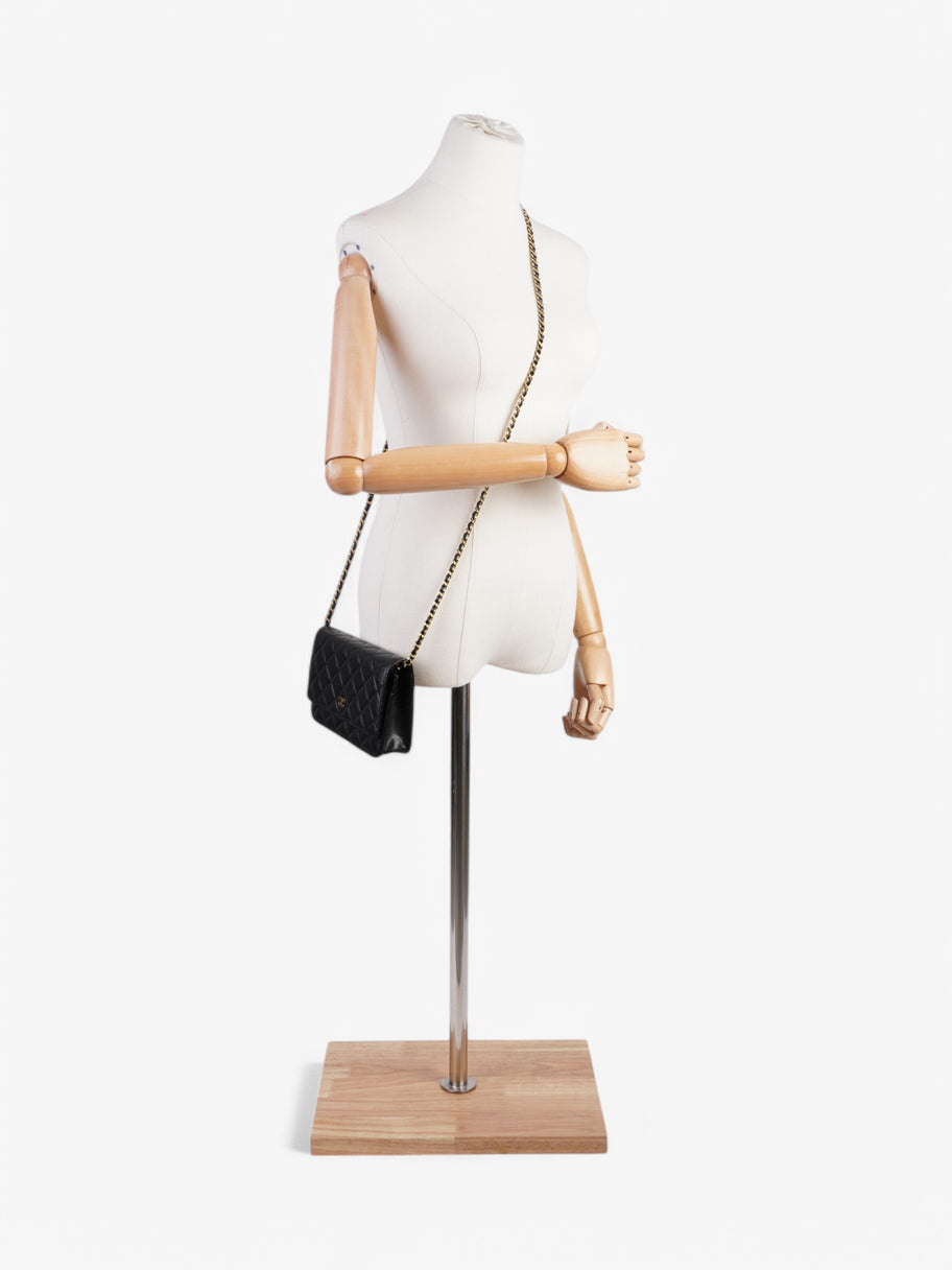 Chanel CC Wallet On Chain Black Leather Image 2