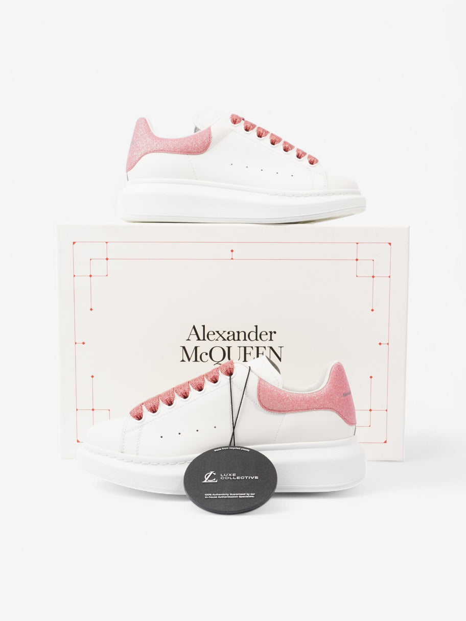 Alexander McQueen Oversized Sneakers White  / Pink Leather EU 37 UK 4 Image 10