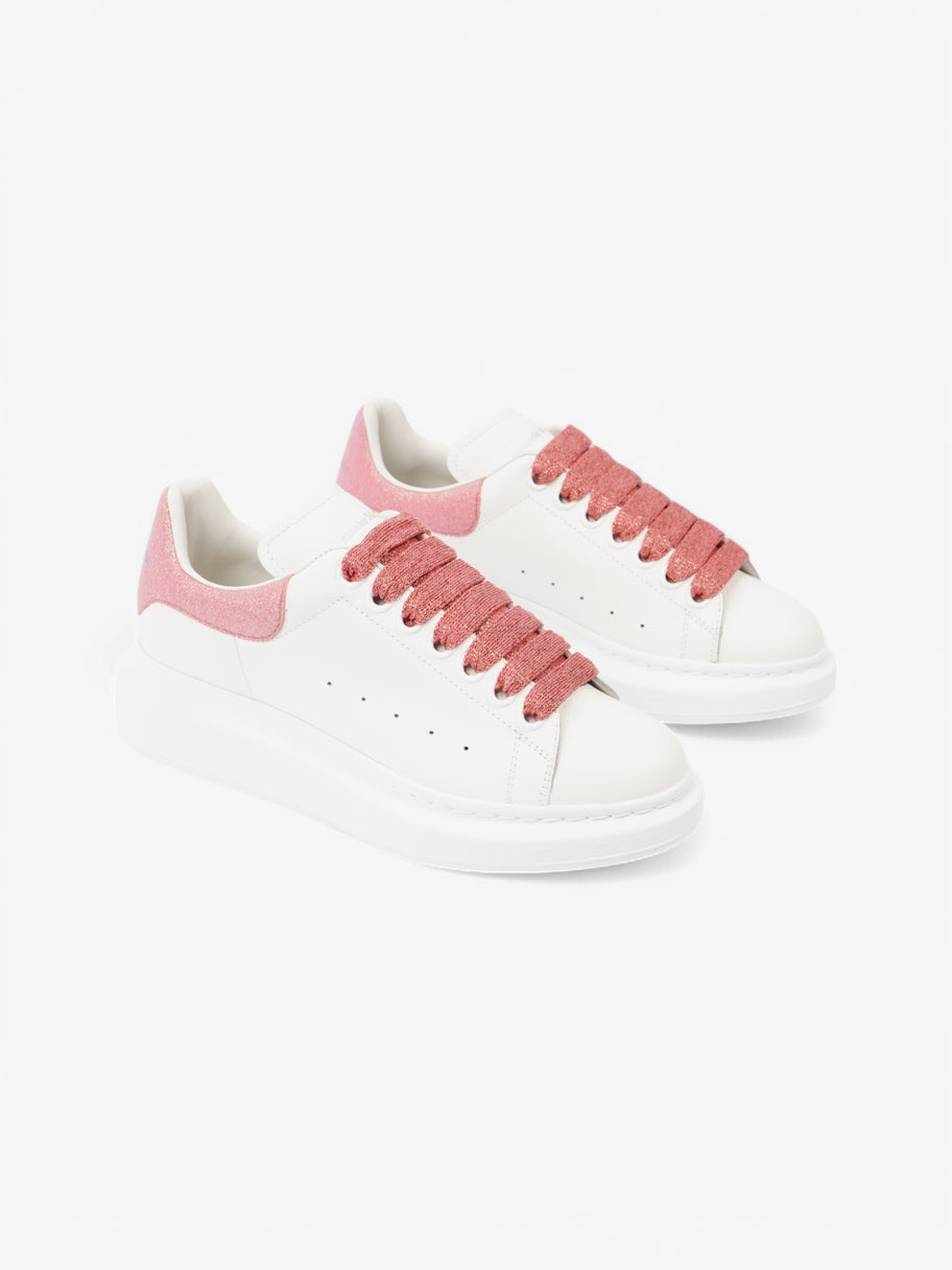 Alexander McQueen Oversized Sneakers White  / Pink Leather EU 37 UK 4 Image 2