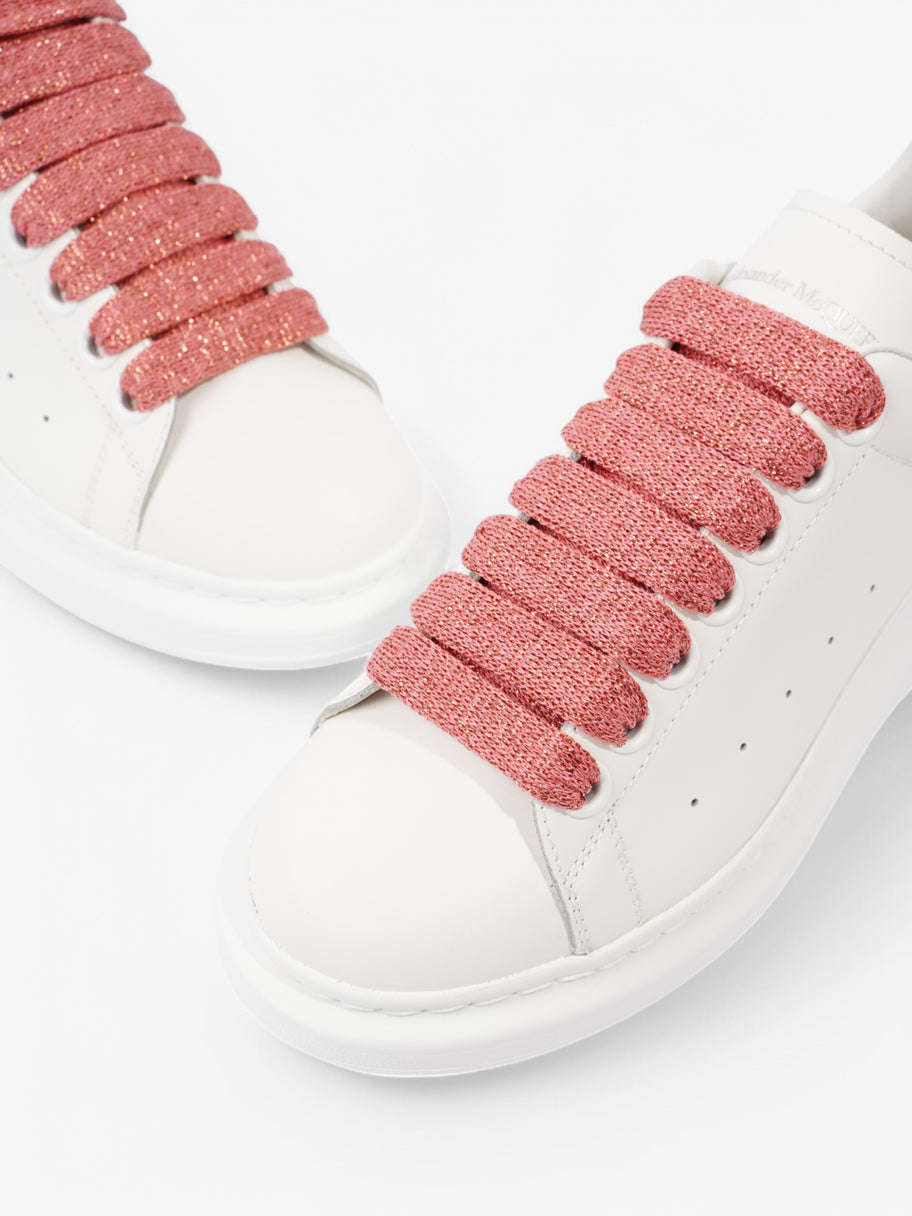 Alexander McQueen Oversized Sneakers White  / Pink Leather EU 37 UK 4 Image 9