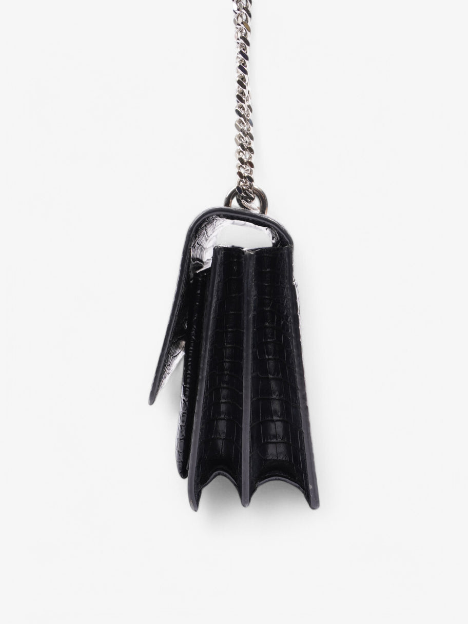 Saint Laurent Sunset Black Embossed Leather Medium Image 3