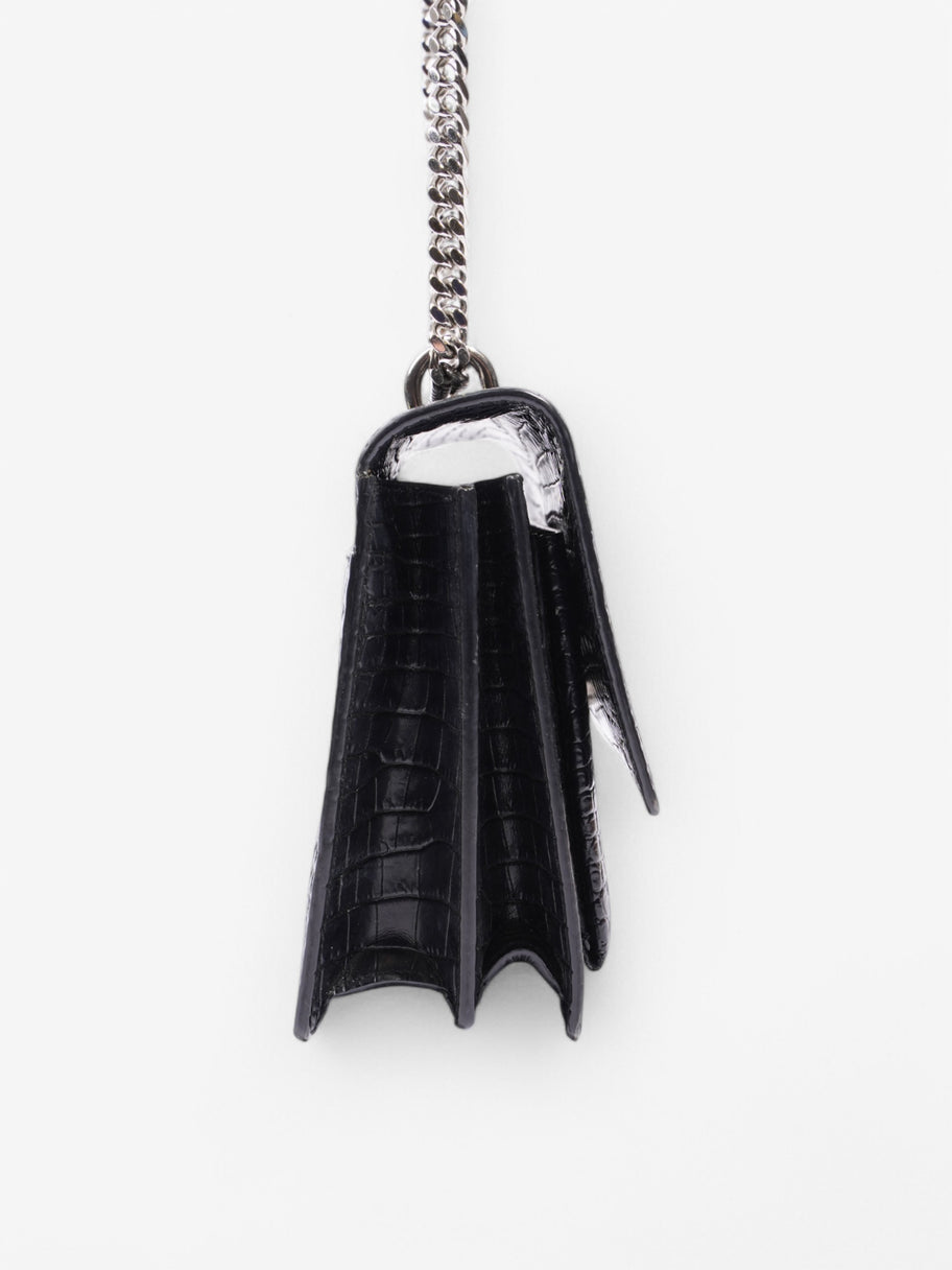 Saint Laurent Sunset Black Embossed Leather Medium Image 5