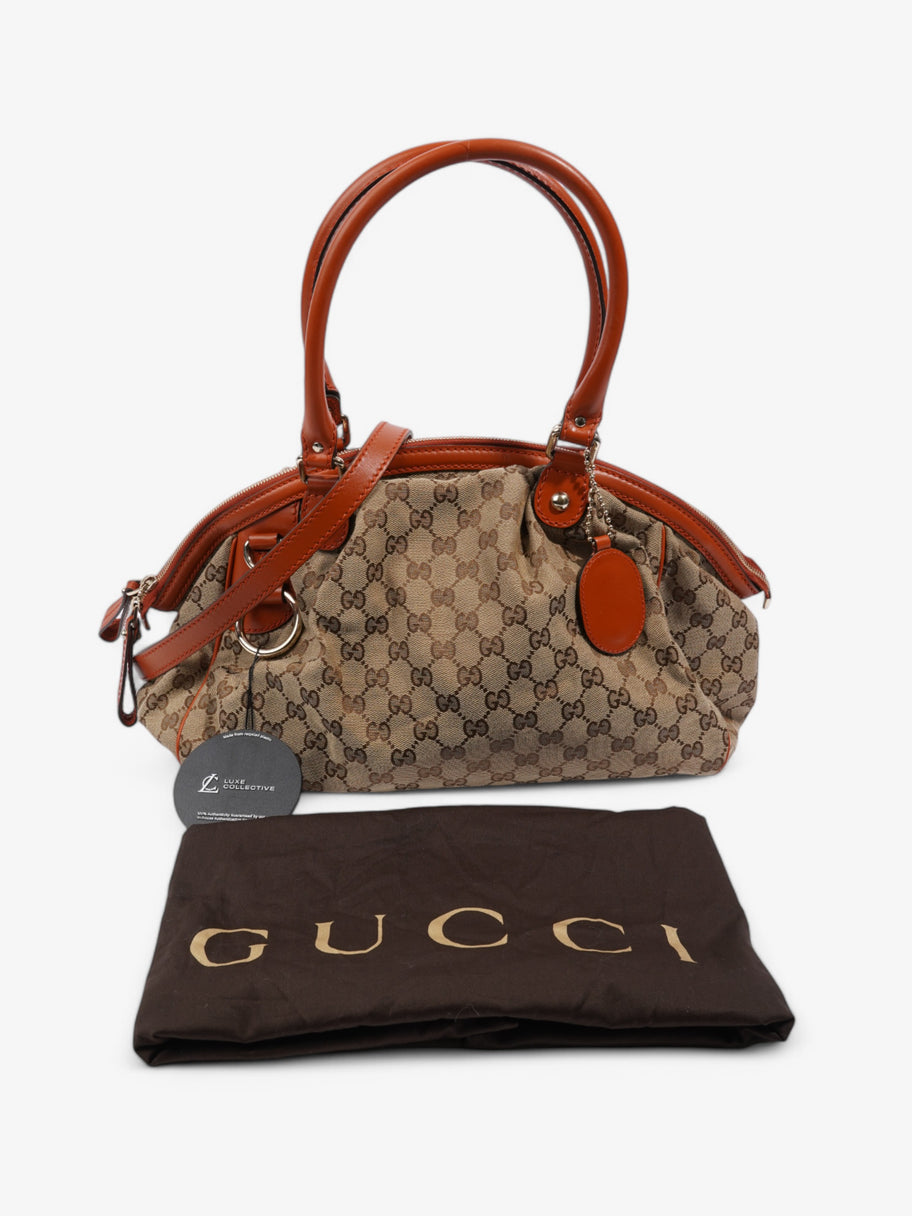 Gucci Sukey Beige  / Brown Canvas Image 8