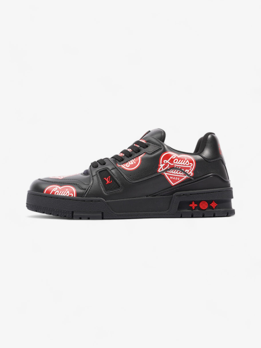 Virgil Abloh x Nigo LV Made Heart Trainer Black / Red Leather EU 40.5 UK 6.5 Image 5