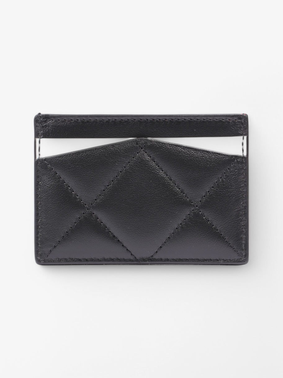 Alexander McQueen Skull Logo Cardholder Black / White Leather Image 2