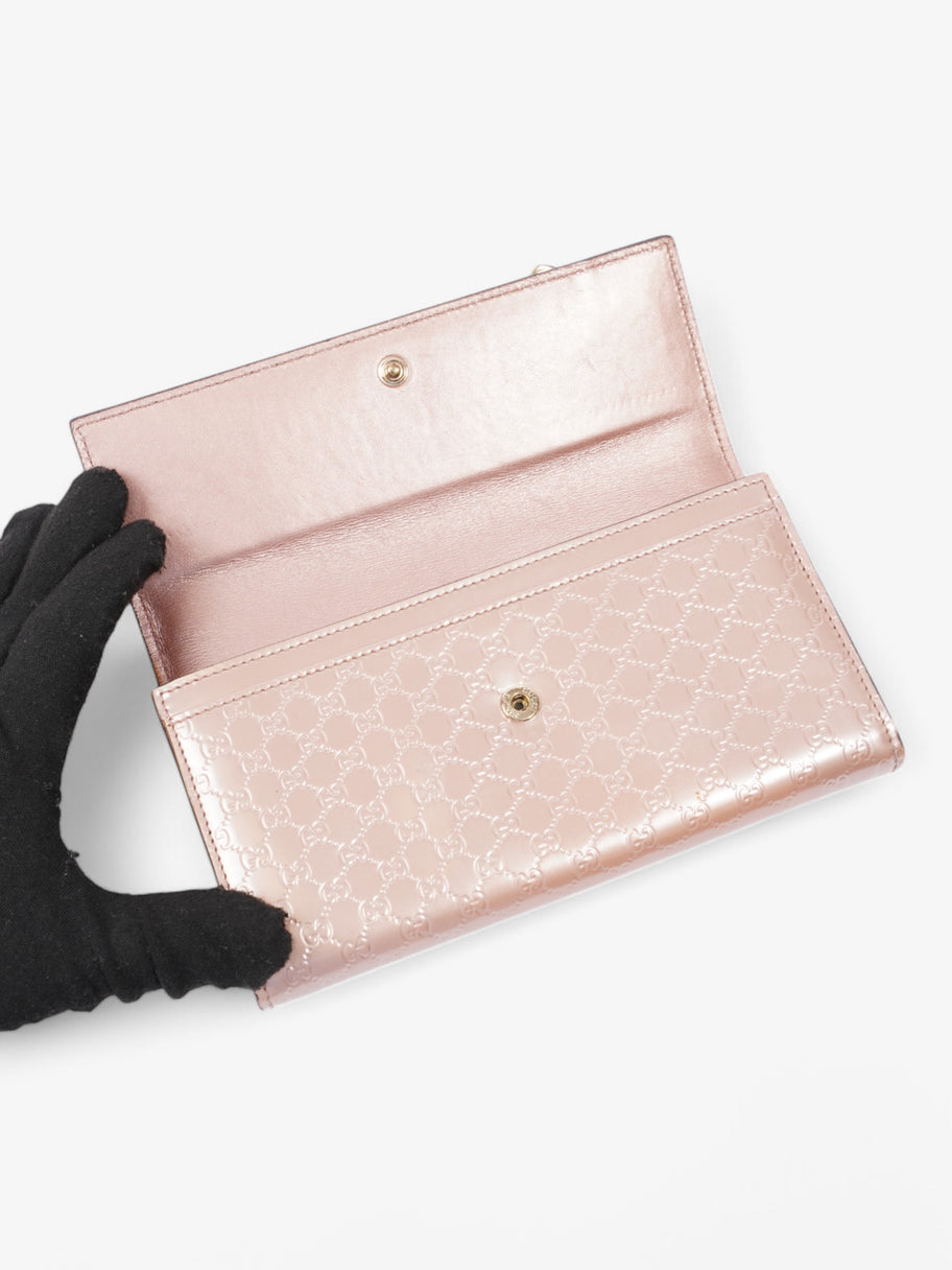 Gucci Long wallet Pink Leather Image 4