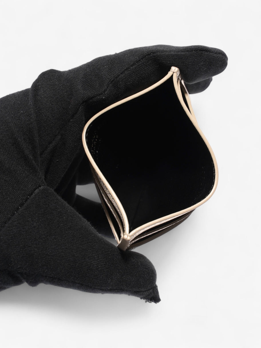 Saint Laurent YSL-Plaque Card Holder Gold Leather Image 5