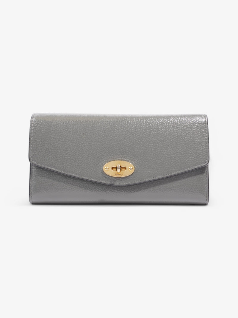  Mulberry Darley Classic Grain Wallet Grey Leather