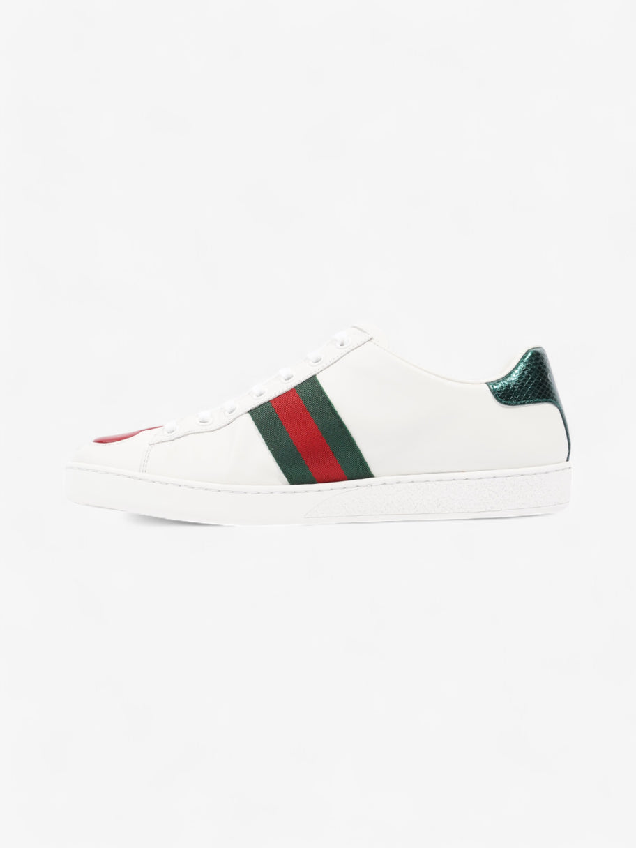 Gucci Ace Sneakers with Hearts White / Red / Green Leather EU 38.5 UK 5.5 Image 3