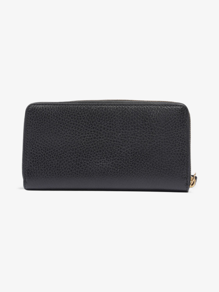 Gucci GG Marmont Zip Around Wallet Black / Gold Leather Image 2