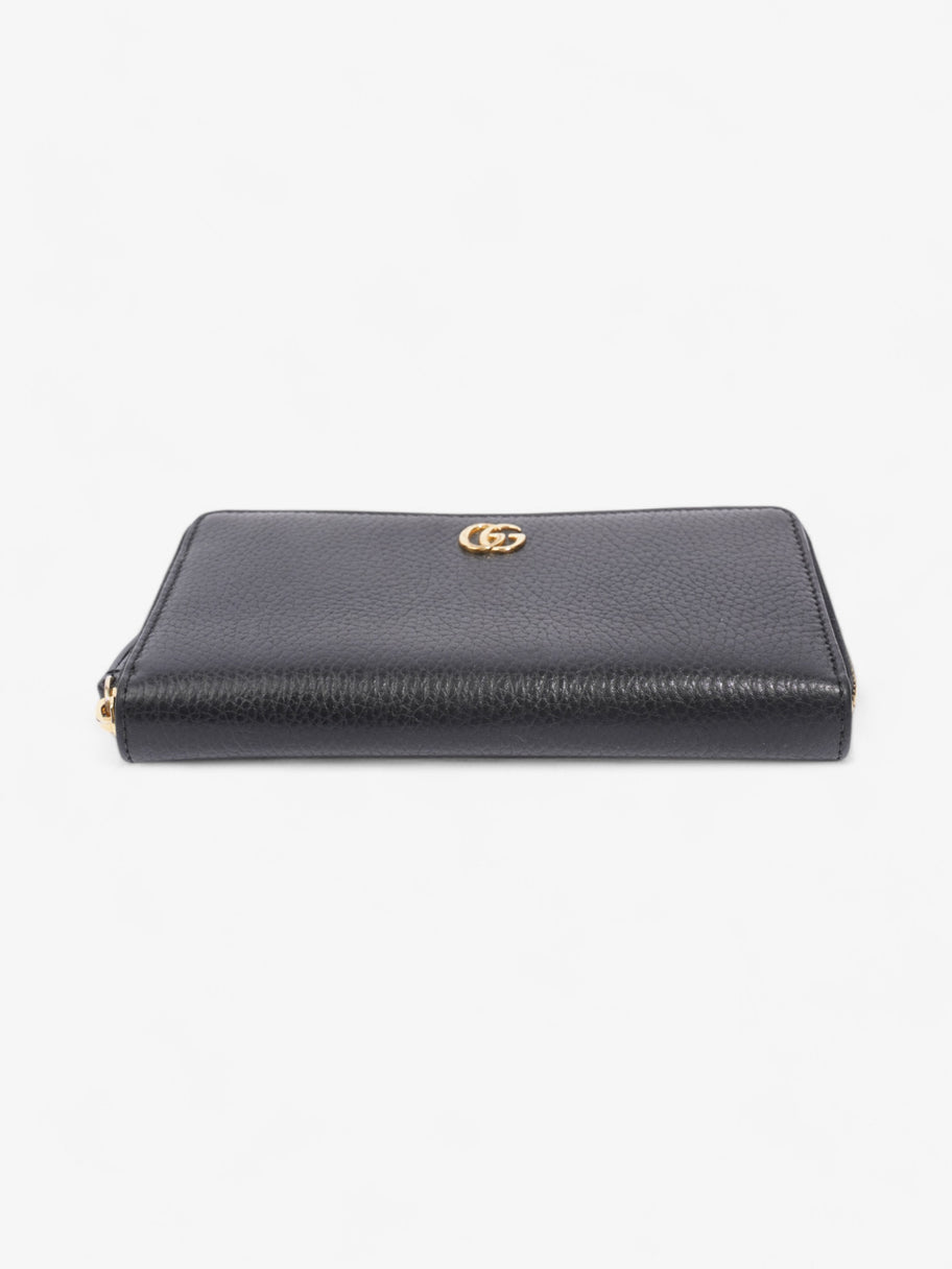 Gucci GG Marmont Zip Around Wallet Black / Gold Leather Image 5