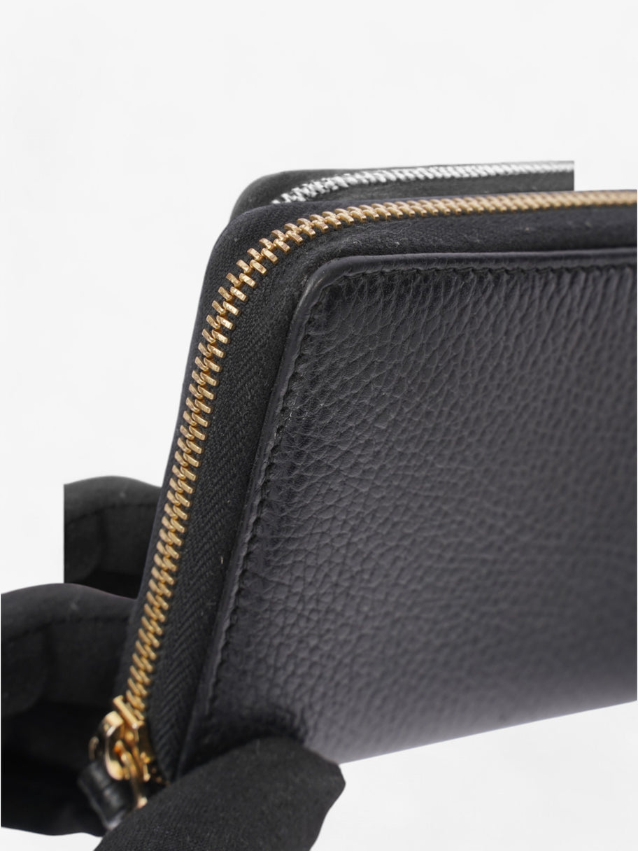 Gucci GG Marmont Zip Around Wallet Black / Gold Leather Image 6