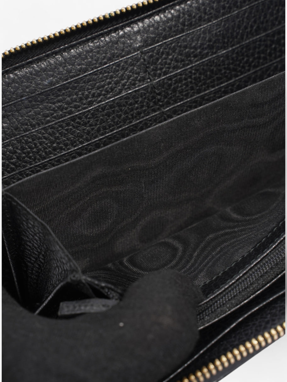 Gucci GG Marmont Zip Around Wallet Black / Gold Leather Image 8