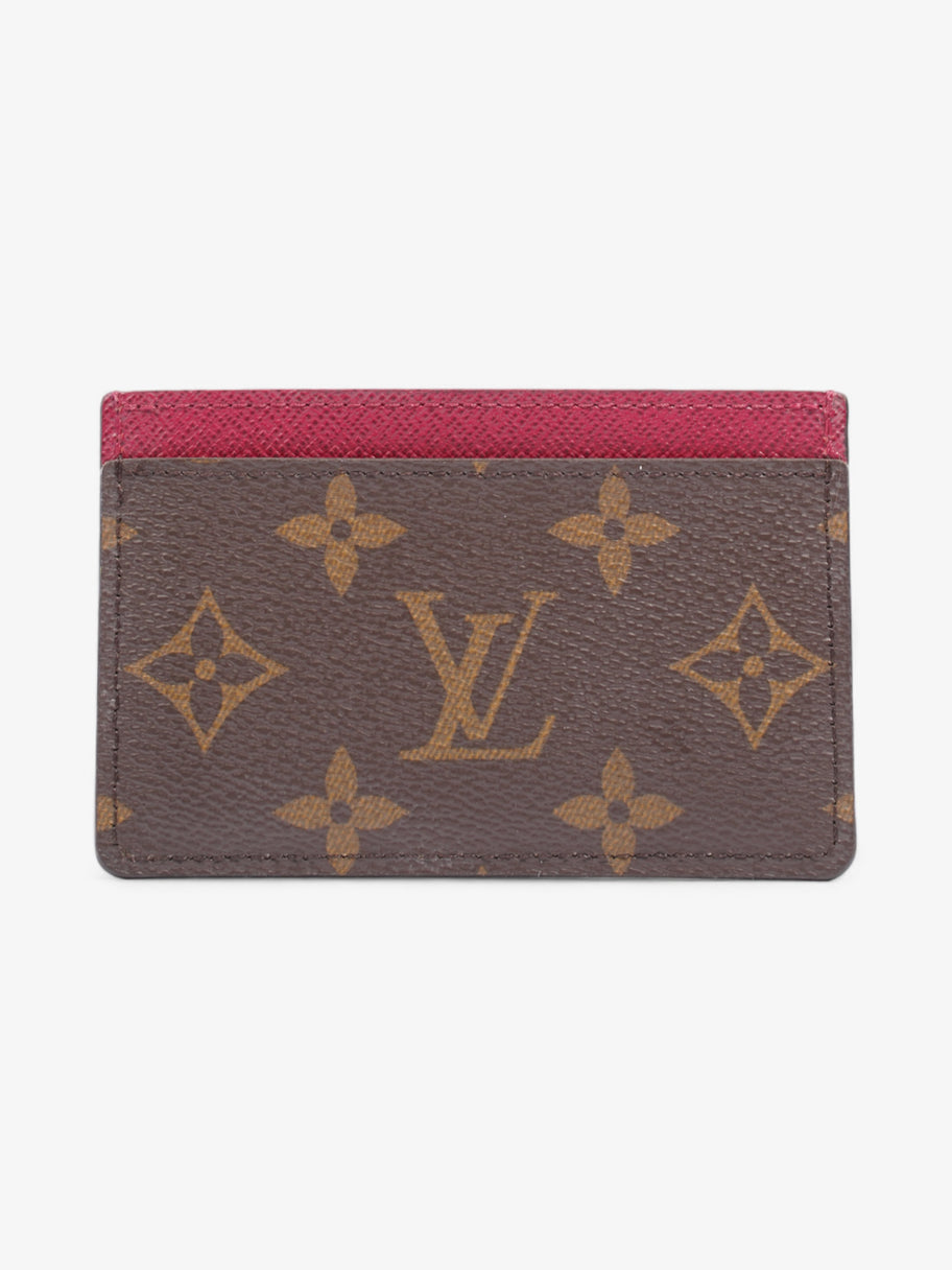 Louis Vuitton Card Holder Monogram / Fuschia Coated Canvas Image 2
