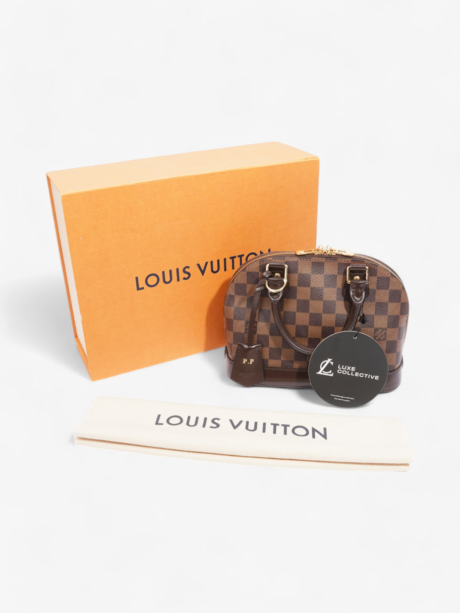 Louis Vuitton Alma Damier Ebene Coated Canvas BB Image 8