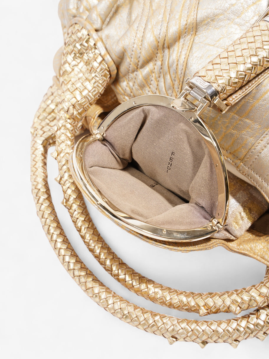 Fendi Spy Bag Gold / Silver Leather Image 8