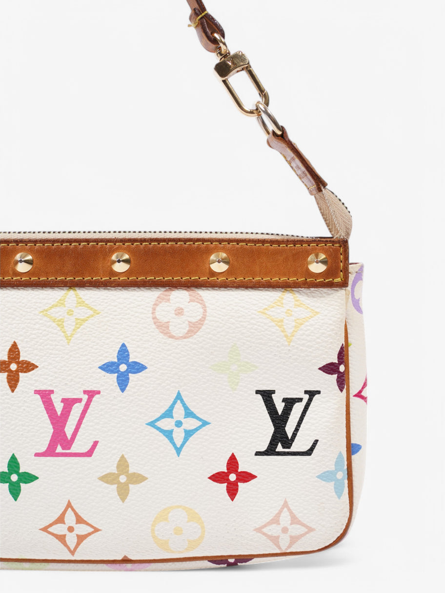 Louis Vuitton Pochette Accessoires White  / Multicolour Coated Canvas Image 7