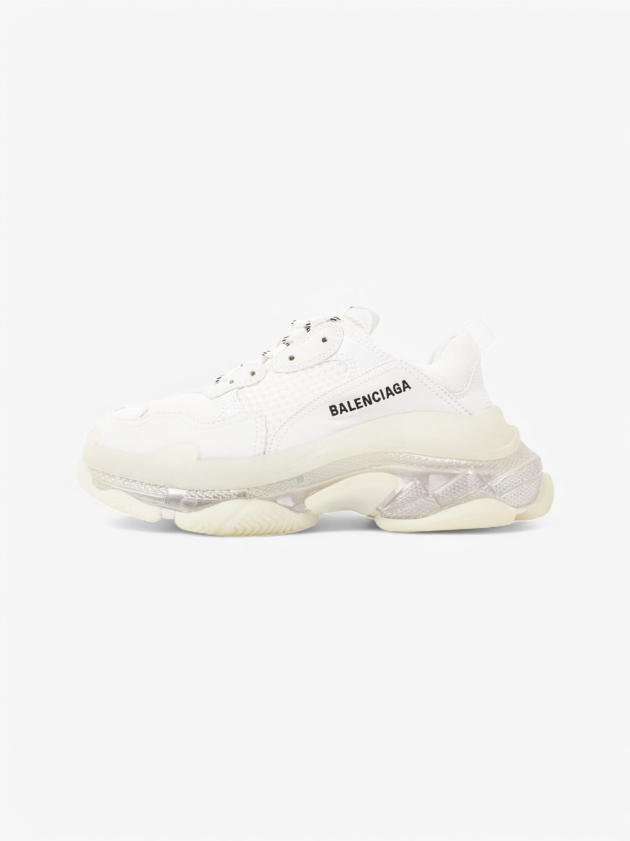 Balenciaga Triple S Clear Sole White  / Black Mesh EU 38 UK 5 Image 5