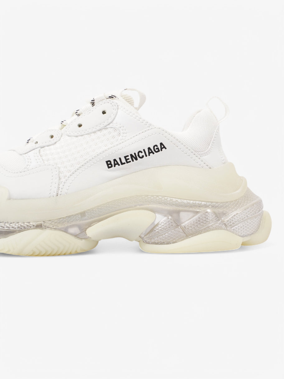 Balenciaga Triple S Clear Sole White  / Black Mesh EU 38 UK 5 Image 9