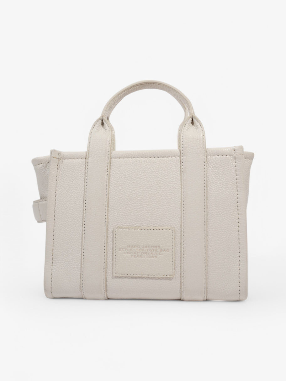 Marc Jacobs The Leather Tote Bag White  Leather Mini Image 4
